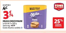 Auchan Supermarché MILKA Choco pause offre