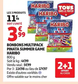 Auchan Supermarché HARIBO Bonbons multipack pinata summer game offre