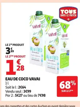 Auchan Supermarché VAVAI Eau de coco offre