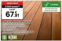 Leroy Merlin Dim - lame de terrasse en bois tal offre