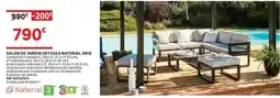 Leroy Merlin Naterial - salon de jardin odyssey gris offre