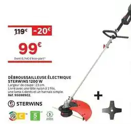 Leroy Merlin Debroussailleuse électrique sterwins 1200 w offre