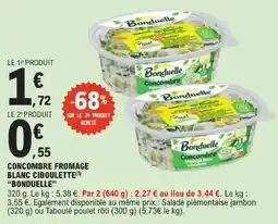 E.Leclerc Bonduelle Concombre Fromage Blanc Ciboulette offre