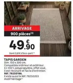 Leroy Merlin Dim - tapis garden offre