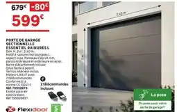 Leroy Merlin Dim - porte de garage sectionnelle essentiel rainures offre