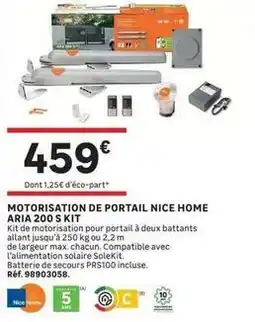 Leroy Merlin Motorisation de portail nice home aria 200 s kit offre