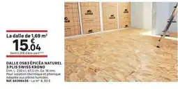 Leroy Merlin Dim - dalle osb3 épicéa naturel 3 plis swiss krono offre