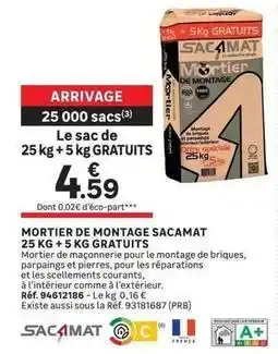Leroy Merlin Prb - mortier de montage offre