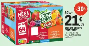 Pom'Potes Gourdes 5 Fruits