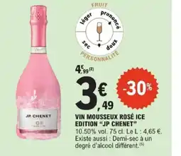 E.Leclerc JP CHENET VIN MOUSSEUX ROSÉ ICE EDITION offre
