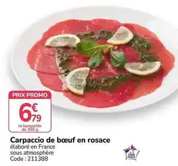 Promocash Promo - carpaccio de bœuf en rosace offre