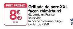 Promocash Promo - grillade de porc xxl façon chimichurri offre