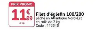 Promocash Promo - filet d'églefin 100/200 offre