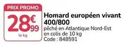 Promocash Promo - homard européen vivant 400/800 offre