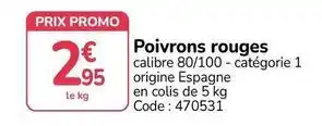 Promocash Promo - poivrons rouges offre