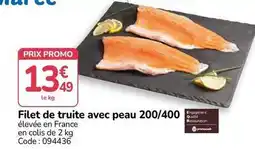 Promocash Promo - filet de truite avec peau offre