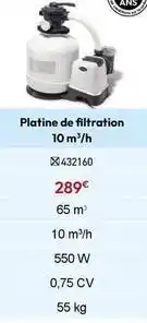 Irrijardin Platine de filtration 10 m3/h offre
