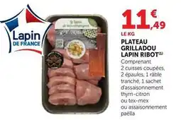 Maximarché Ribot - plateau grilladou lapin offre