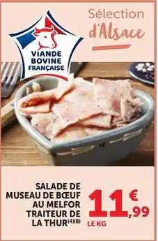 Maximarché Melfor - salade de museau de boeuf au traiteur de la thur offre