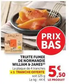 Maximarché Truite fumee de normandie offre