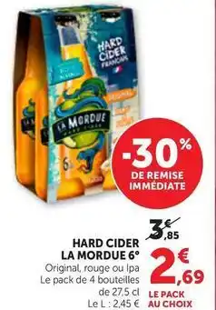 Maximarché La mordue - hard cider 6° offre