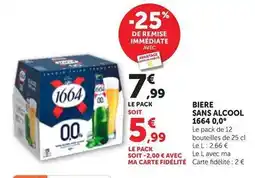 Maximarché 1664 - bière 0,0 offre