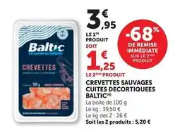 Maximarché Crevettes sauvages cuites decortiquees offre
