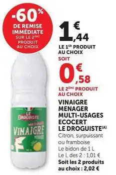 Maximarché Vinaigre menager multi-usages ecocert offre