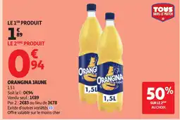 Auchan Supermarché ORANGINA Jaune offre