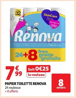 Auchan Supermarché RENOVA Papier toilette offre