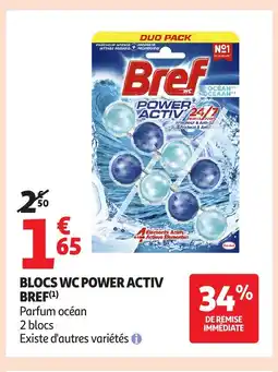 Auchan Supermarché BREF Blocs wc power activ offre