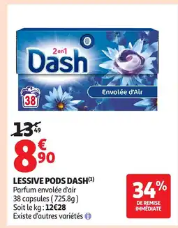 Auchan Supermarché DASH Lessive pods offre