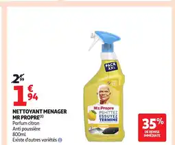 Auchan Supermarché MR PROPRE Nettoyant menager offre