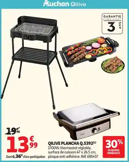 Auchan Supermarché QILIVE Plancha q.5392 offre