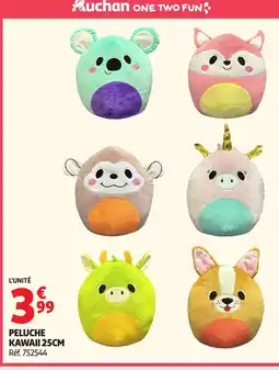 Auchan Supermarché Peluche kawaii offre