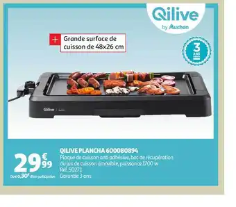 Auchan Direct Qilive Plancha offre
