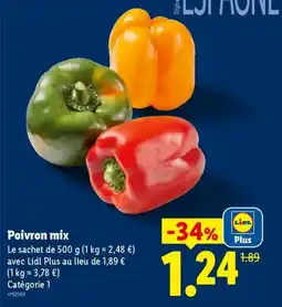 Lidl Poivron mix offre