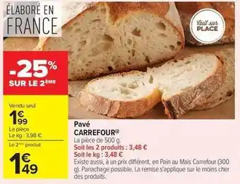 Carrefour Drive Carrefour - pavé offre