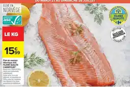 Carrefour Drive Carrefour - filet de saumon atlantique asc offre
