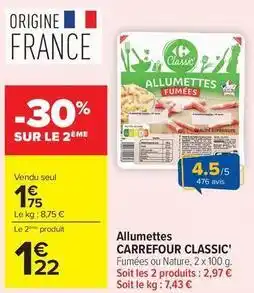 Carrefour Drive Carrefour - allumettes offre