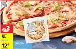 Carrefour Drive L'italie des pizzas - pizza capricciona offre