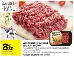Carrefour Drive Socopa - viande hachée pur bœuf offre