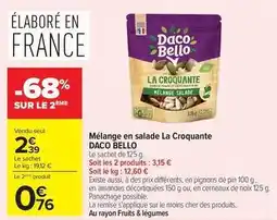 Carrefour Drive Daco bello - mélange en salade la croquante offre