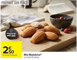 Carrefour Drive Mini madeleine offre