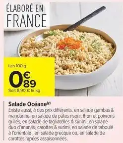 Carrefour Drive Salade océane offre
