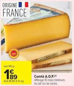 Carrefour Drive Comté a.o.p offre