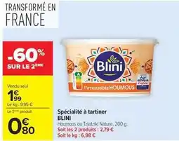 Carrefour Drive Blini - spécialité à tartiner offre