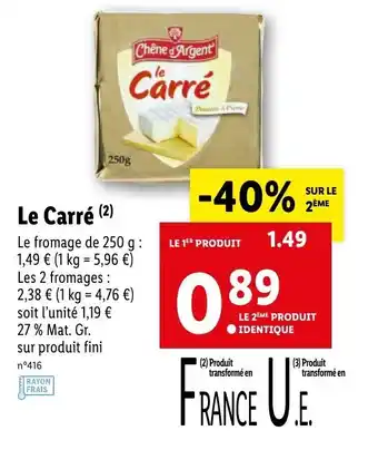 Lidl Le Carré offre