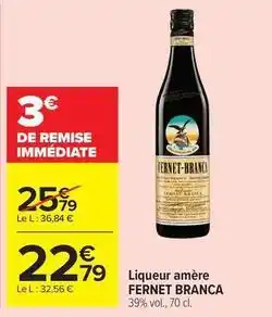 Carrefour Drive Liqueur amère offre