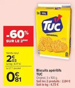 Carrefour Drive Biscuits apéritifs offre